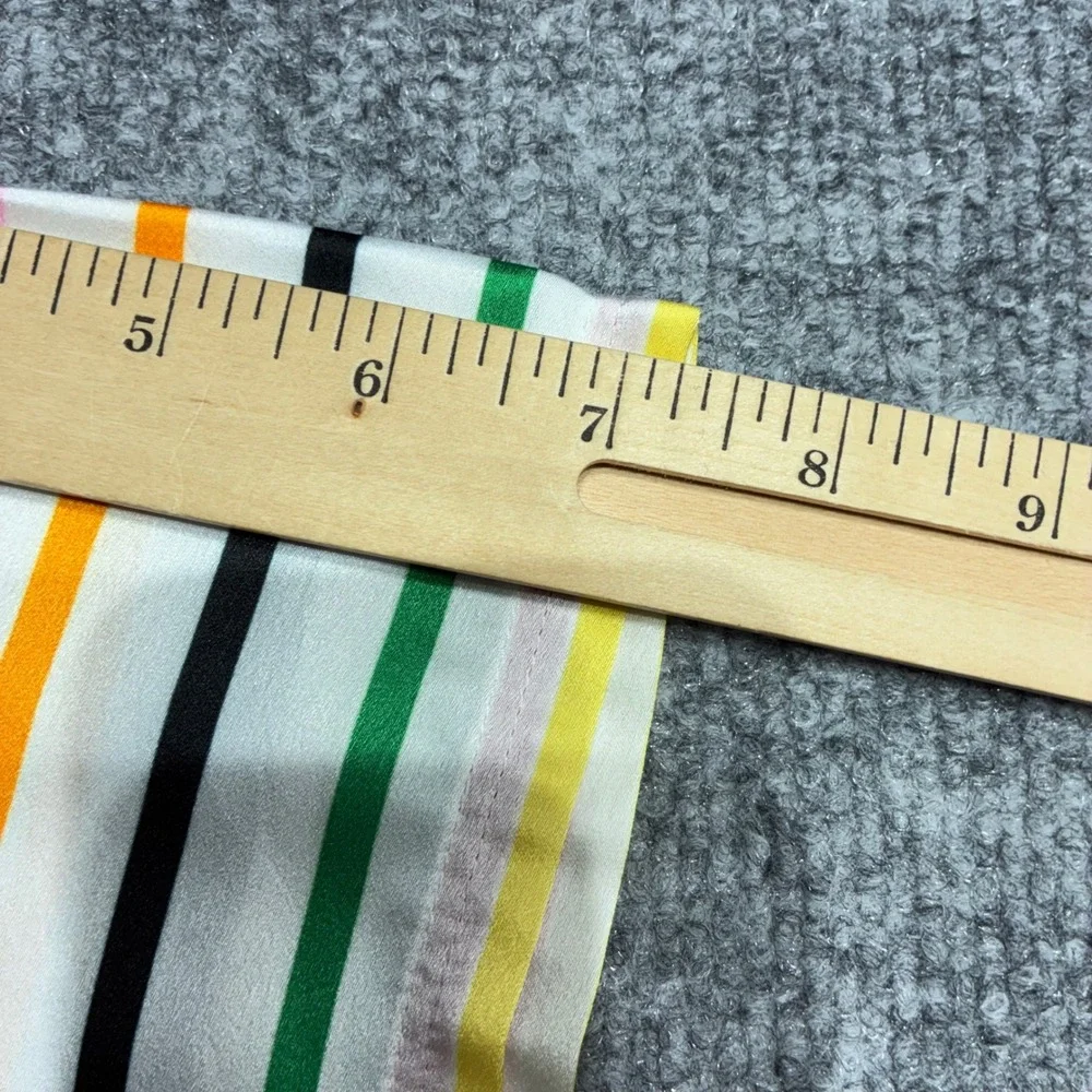 Ann Taylor Sleep Women's Rainbow Striped Pajama Top‎ Size L Polyester